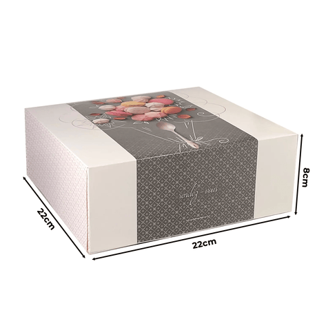 Cutie pentru prăjituri Rendez Vous, cu capac atașat, 22x22x8cm