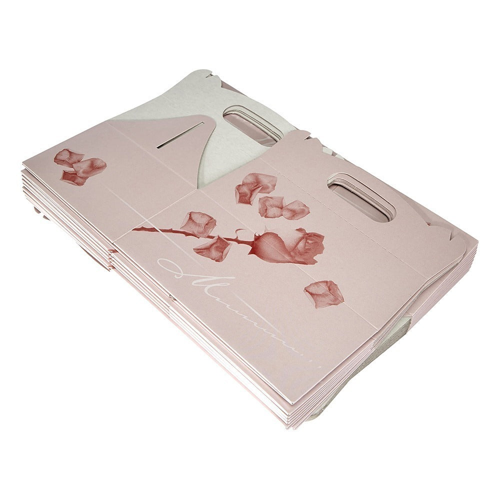 Cutie pentru prăjituri din carton cu mâner, 20x13x9cm