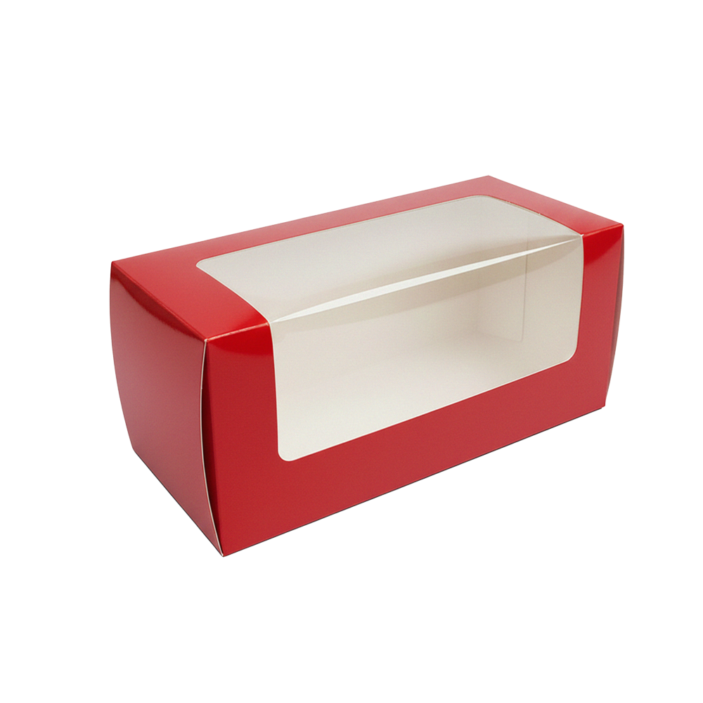 Cutie din carton pentru cozonac, cu fereastră, 32 x 14 x 15 cm