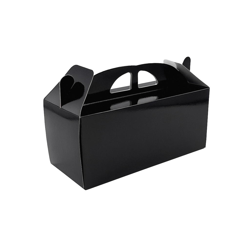 Cutie din carton pentru cozonac, 33 x 11 x 12 cm, negru