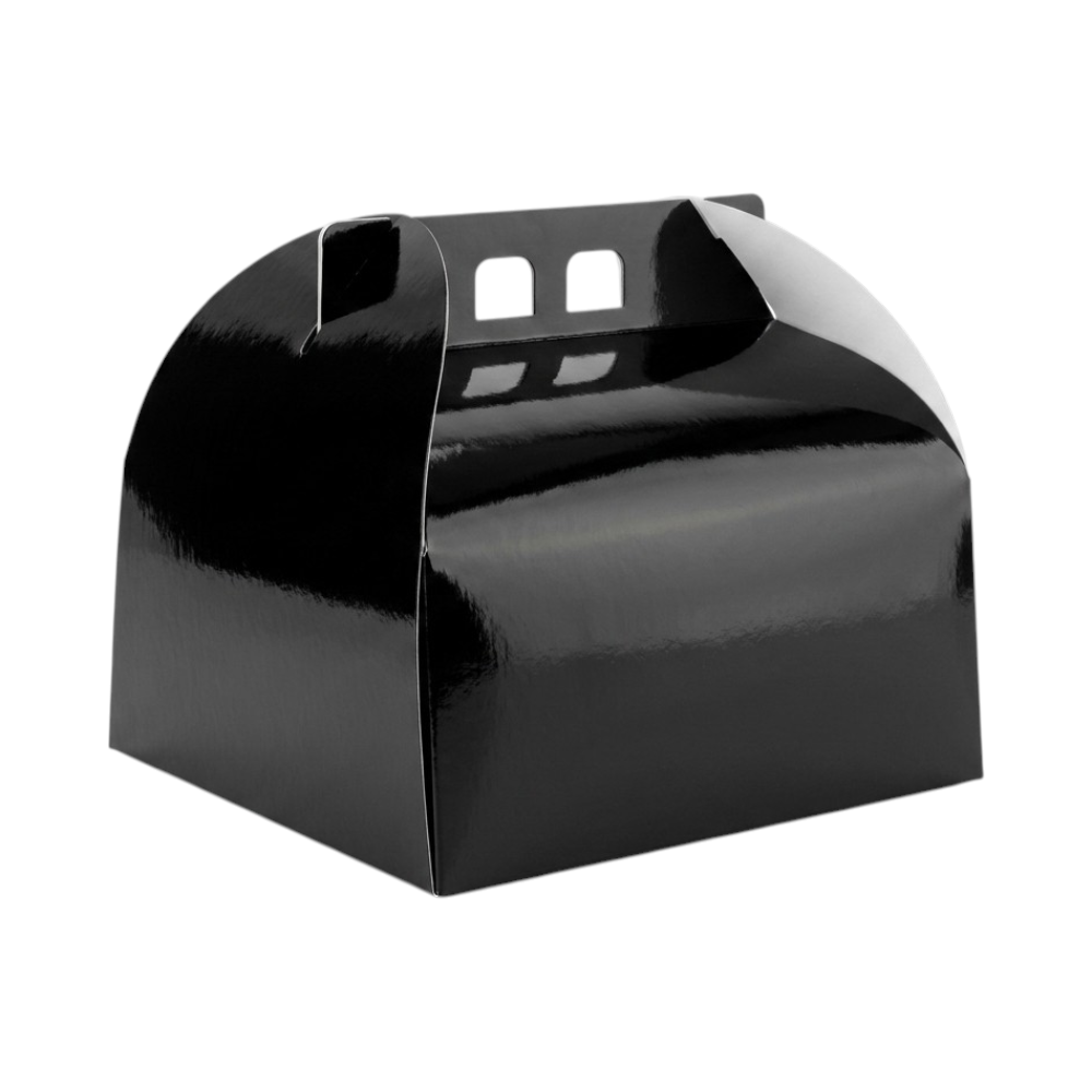 Cutii pentru tort din carton, cu mâner, diverse culori (25 buc/set)