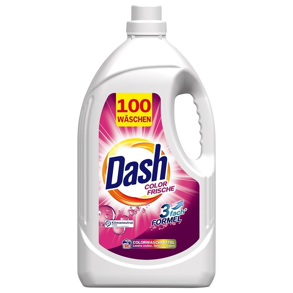 Dash Color Frische, detergent lichid pentru rufe colorate, 5L, 100 de cicluri de spălări