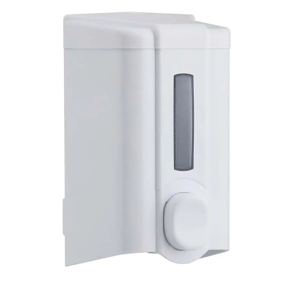 Dozator săpun lichid, Esenia, 500 ml, ABS, alb