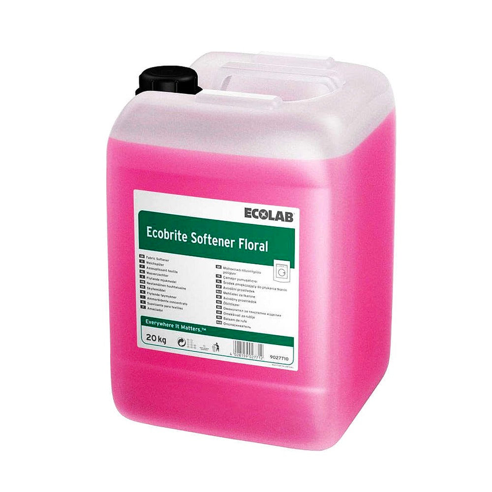 Ecolab Ecobrite Softener Floral, balsam lichid pentru rufe cu parfum floral, 20kg