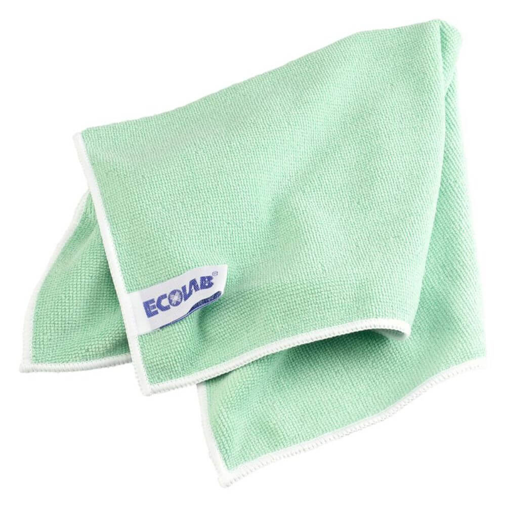 Ecolab Polifix, lavetă microfibră superabsorbantă, verde, 40x40cm