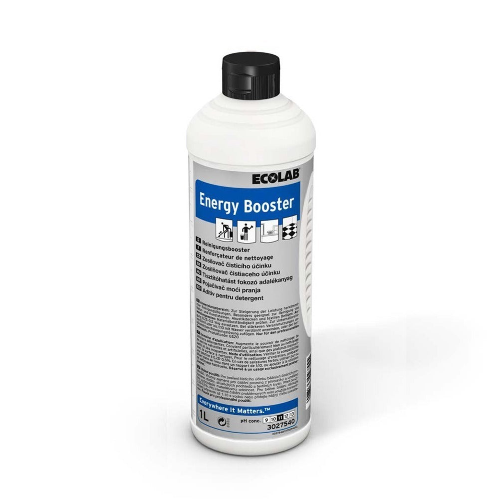 Ecolab Energy Booster, potențiator alcalin pentru creșterea performanței soluțiilor de curățare, 1L