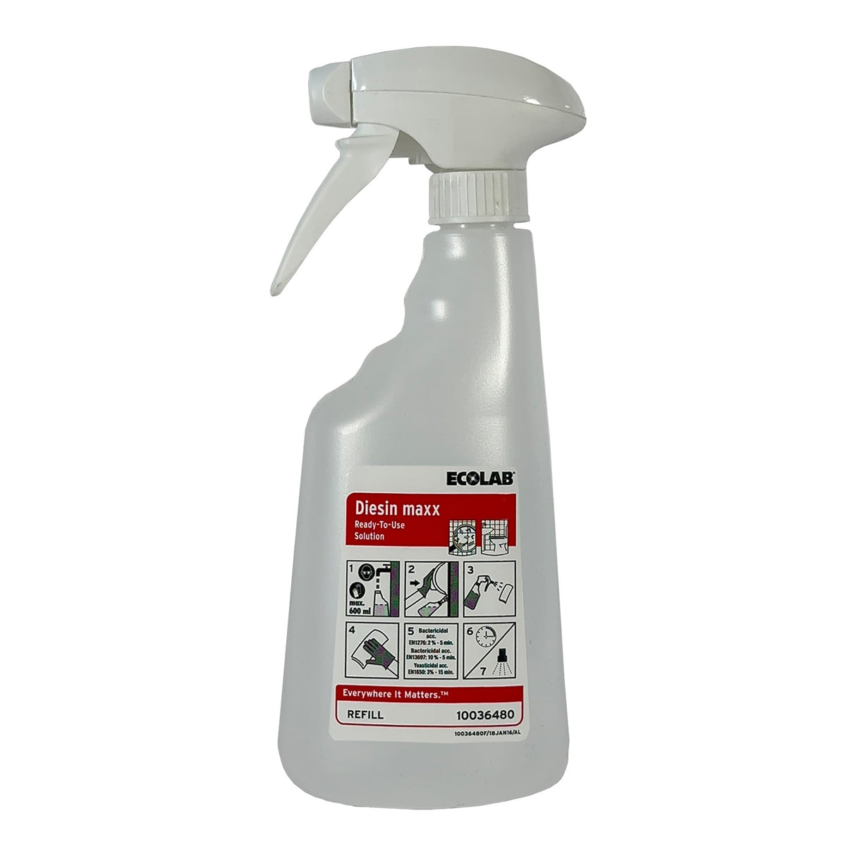 Ecolab Flacon gradat pulverizator pentru diverse soluții, 650ml