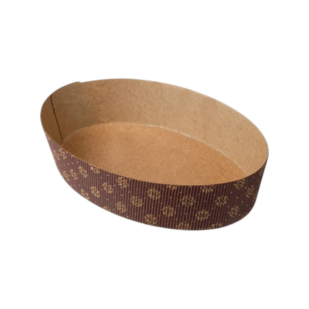 Formă copt din carton, 500 g, 23 x 15,5 x 5 cm, antiaderentă, rezistentă la grăsimi, maro