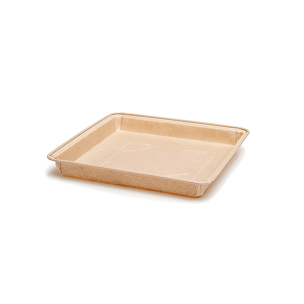 Formă copt pătrată, hârtie crem, rezistentă la grăsimi, antiaderentă, termorezistentă, 16,2x16,2x1,8cm
