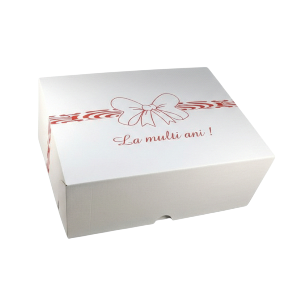 Cutie pentru tort din carton, design culinar