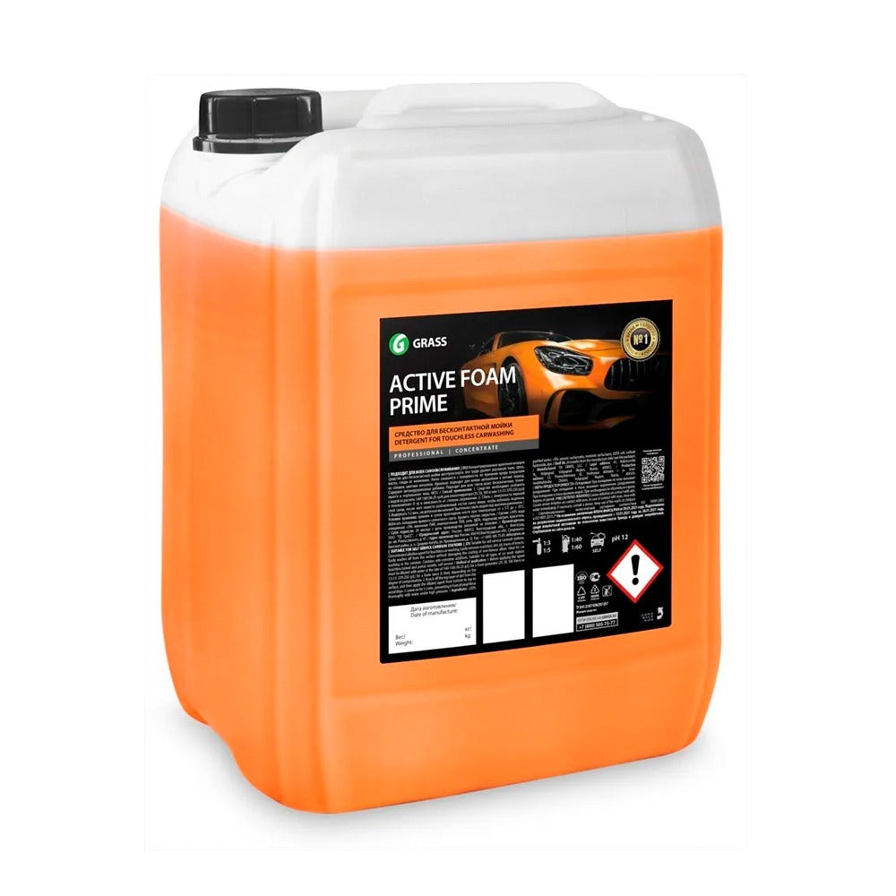 Spumă activă superconcentrată, pentru toate tipurile de spălătorii, Grass Active Foam Prime, 22,5kg