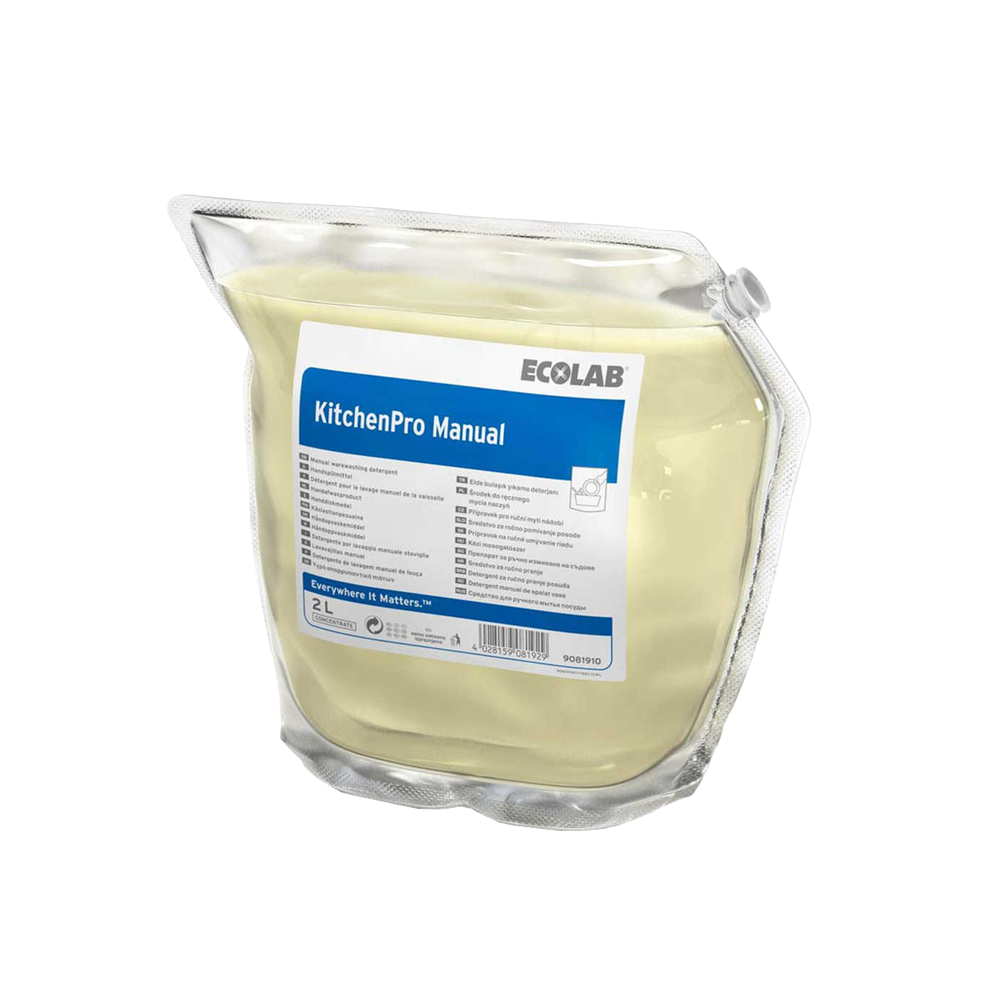 KitchenPro Manual, Ecolab, 2 L, detergent pentru spălare manuală a veselei și a inventarului de bucătărie
