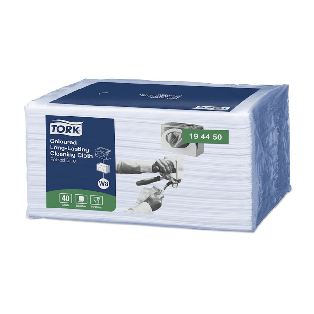 Lavetă pentru curățare Tork Coloured Long-Lasting, albastră, 194450