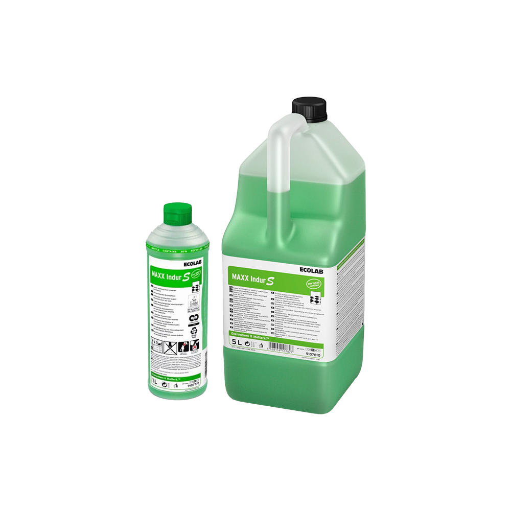 Ecolab Maxx Indur S, detergent superumectant concentrat pentru curățarea de întreținere a pardoselilor