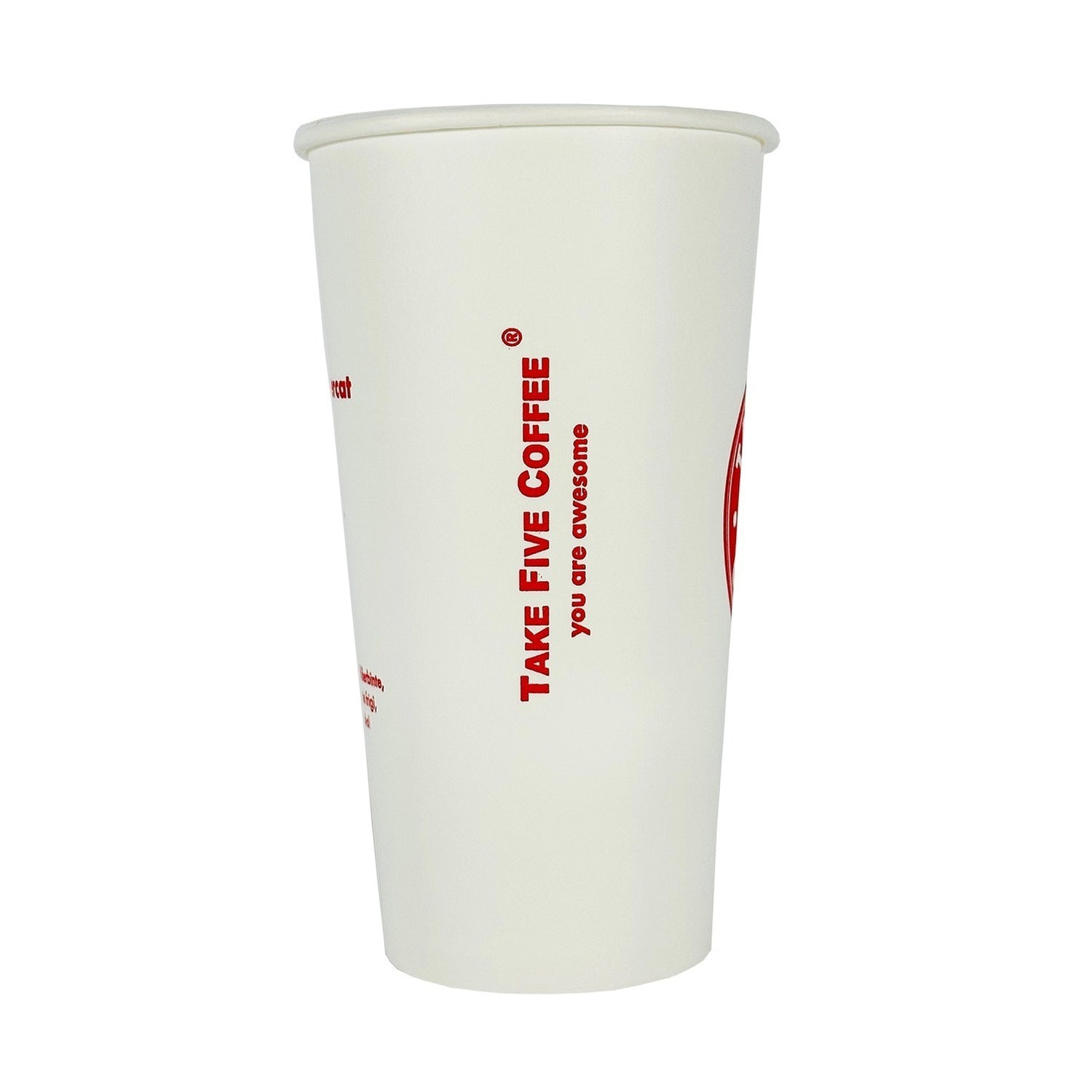 Pahar de carton pentru cafea, Take5, 20oz, 600ml, set 50 buc