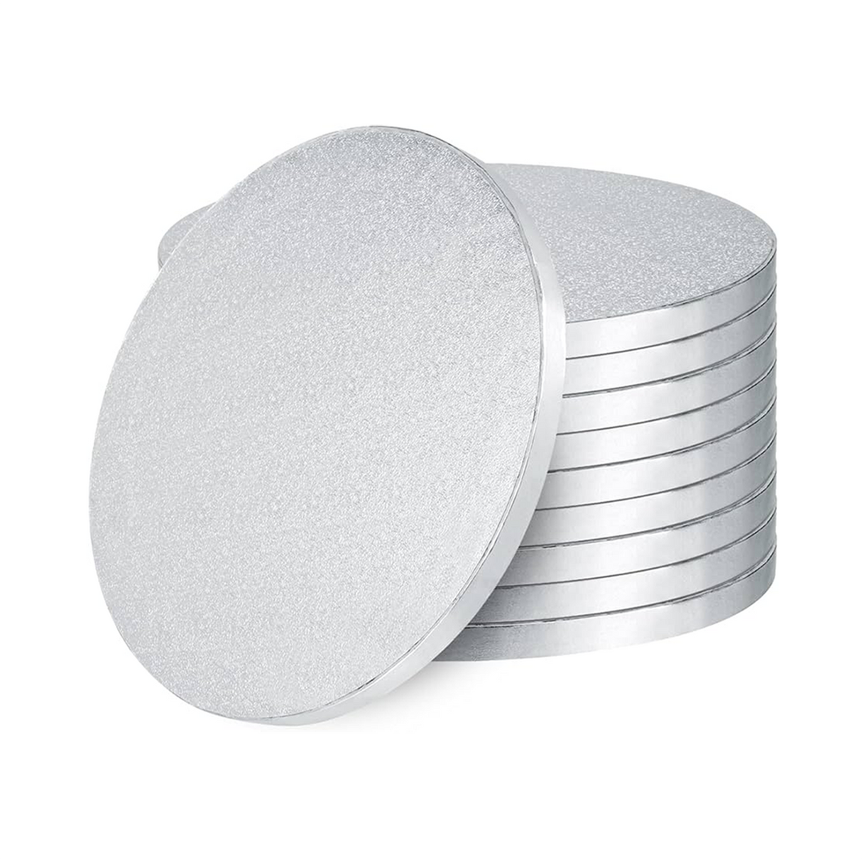 Platformă tort rotundă, argintie, ⌀ 25 cm x 1,2 cm grosime, rezistentă