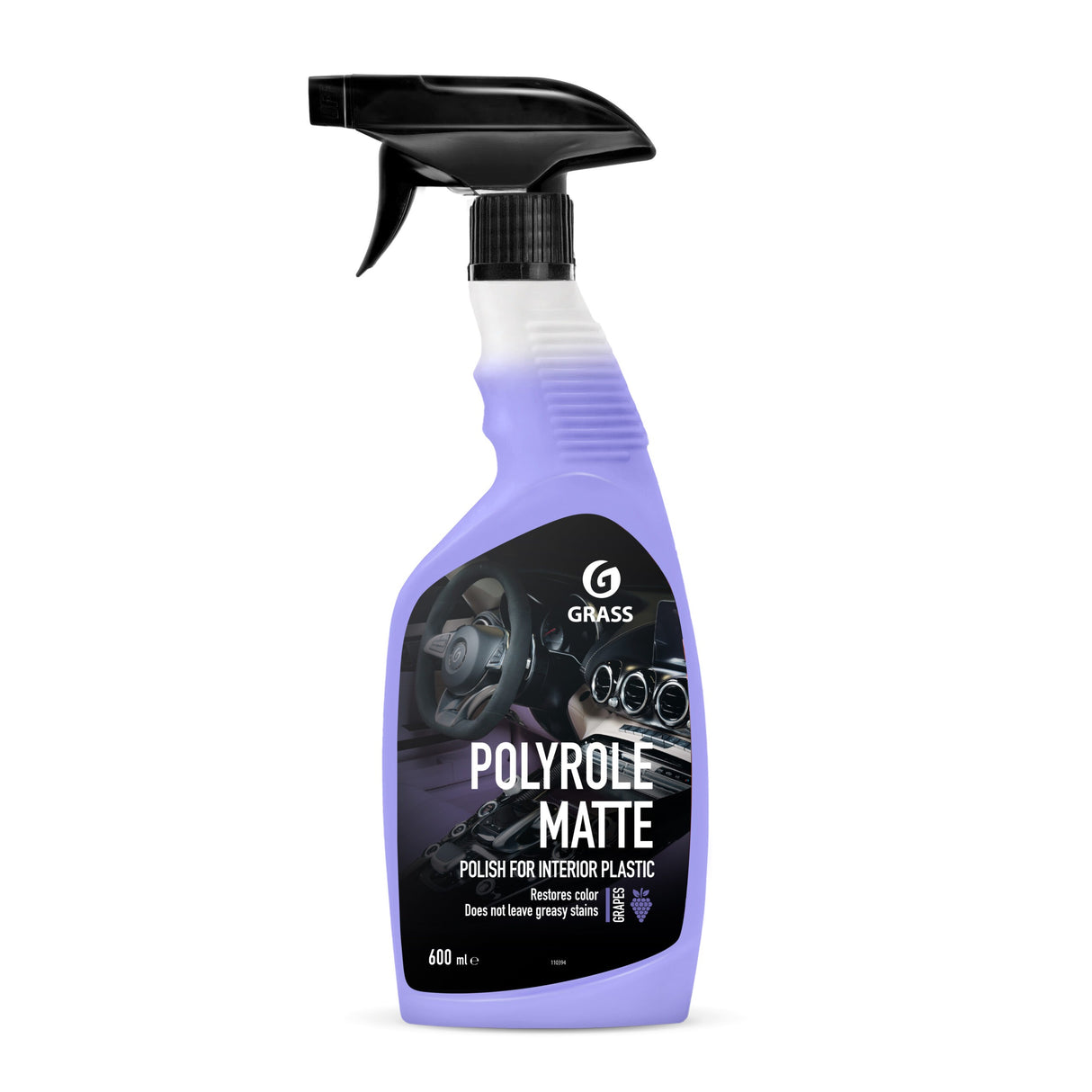 Soluție auto pentru curățat bordul, efect mat, struguri, Grass Polyrole Matte, 600ml