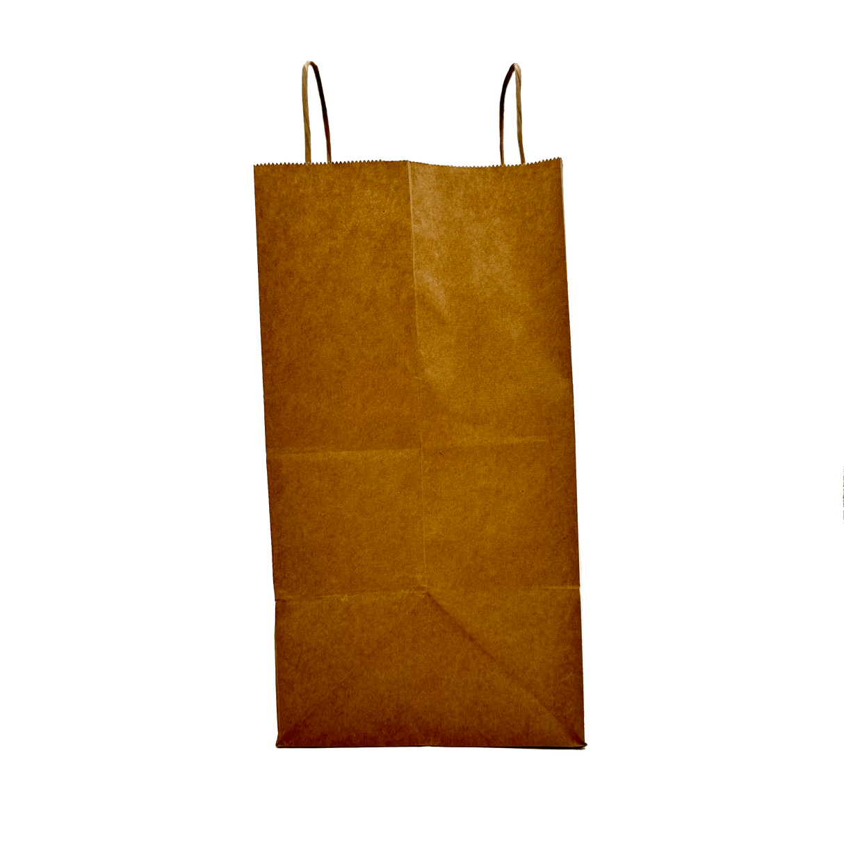 Sacoșă din hârtie, kraft, mâner tip șnur, 28x17x27cm