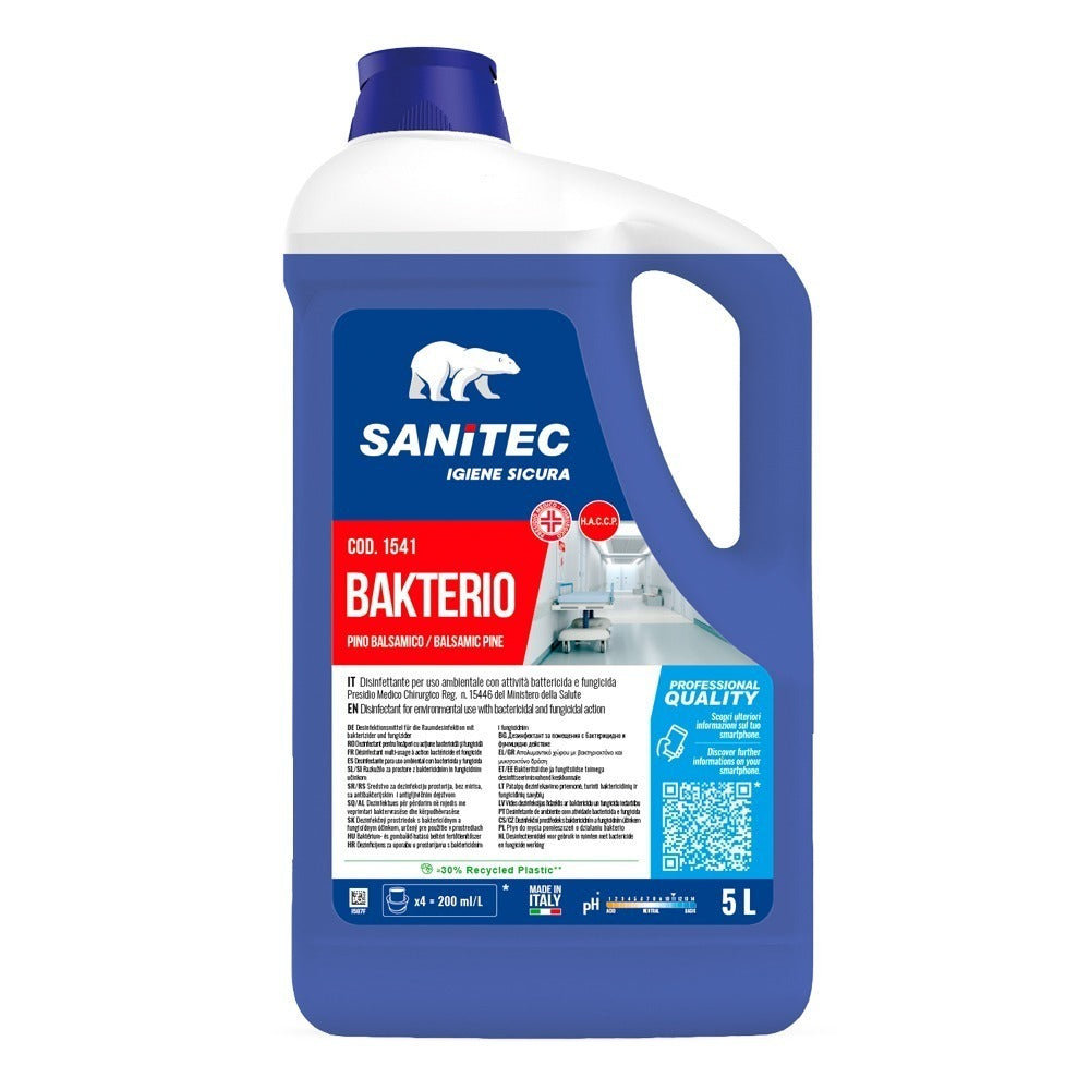 Detergent dezinfectant pentru suprafețe, Sanitec Bakterio, cu aviz biocid MS, 5kg
