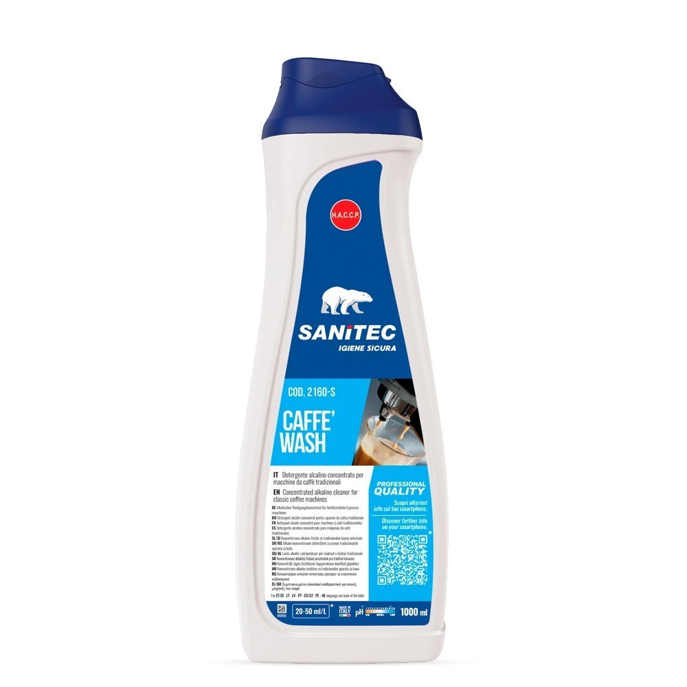 Soluție anticalcar pentru aparate de cafea, Sanitec Caffe Wash, 1L