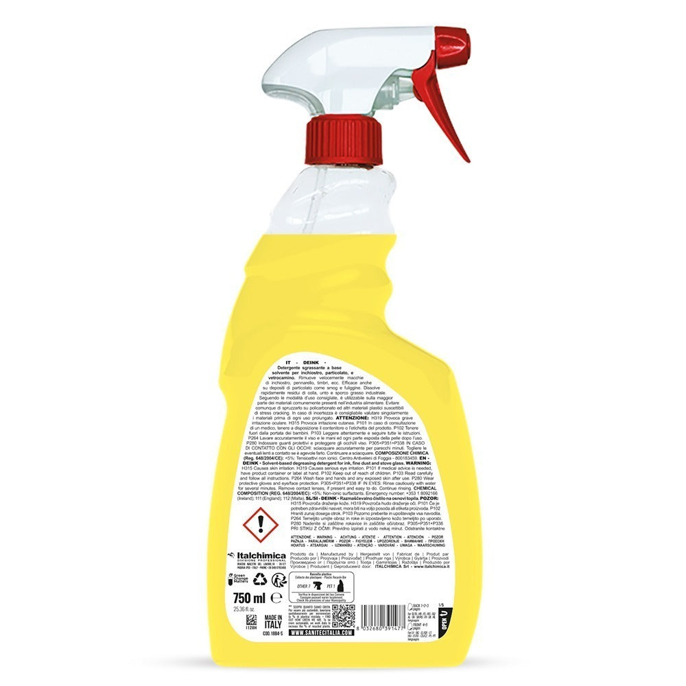 Detergent solvent pentru îndepărtrea petelor de cerneală, Sanitec Deink, 750ml