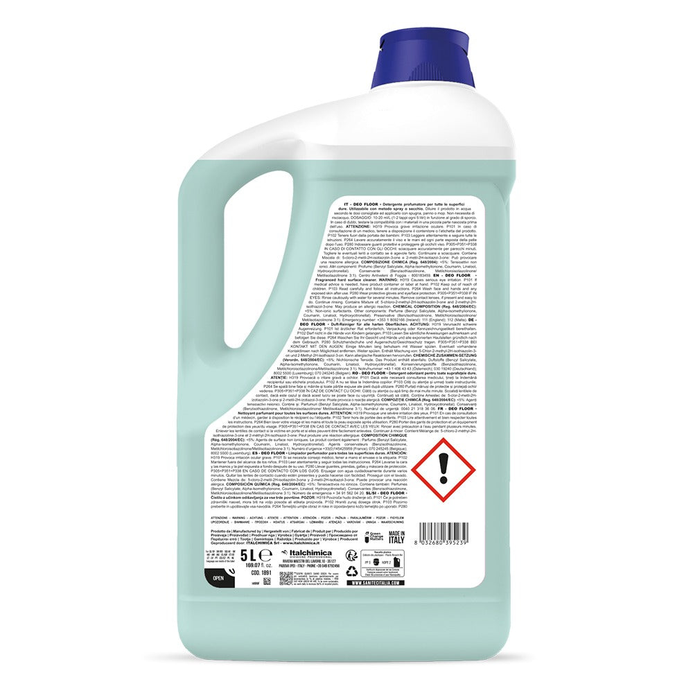 Detergent parfumat pardoseli, Sanitec Deo Floor, cu mosc alb, 5L