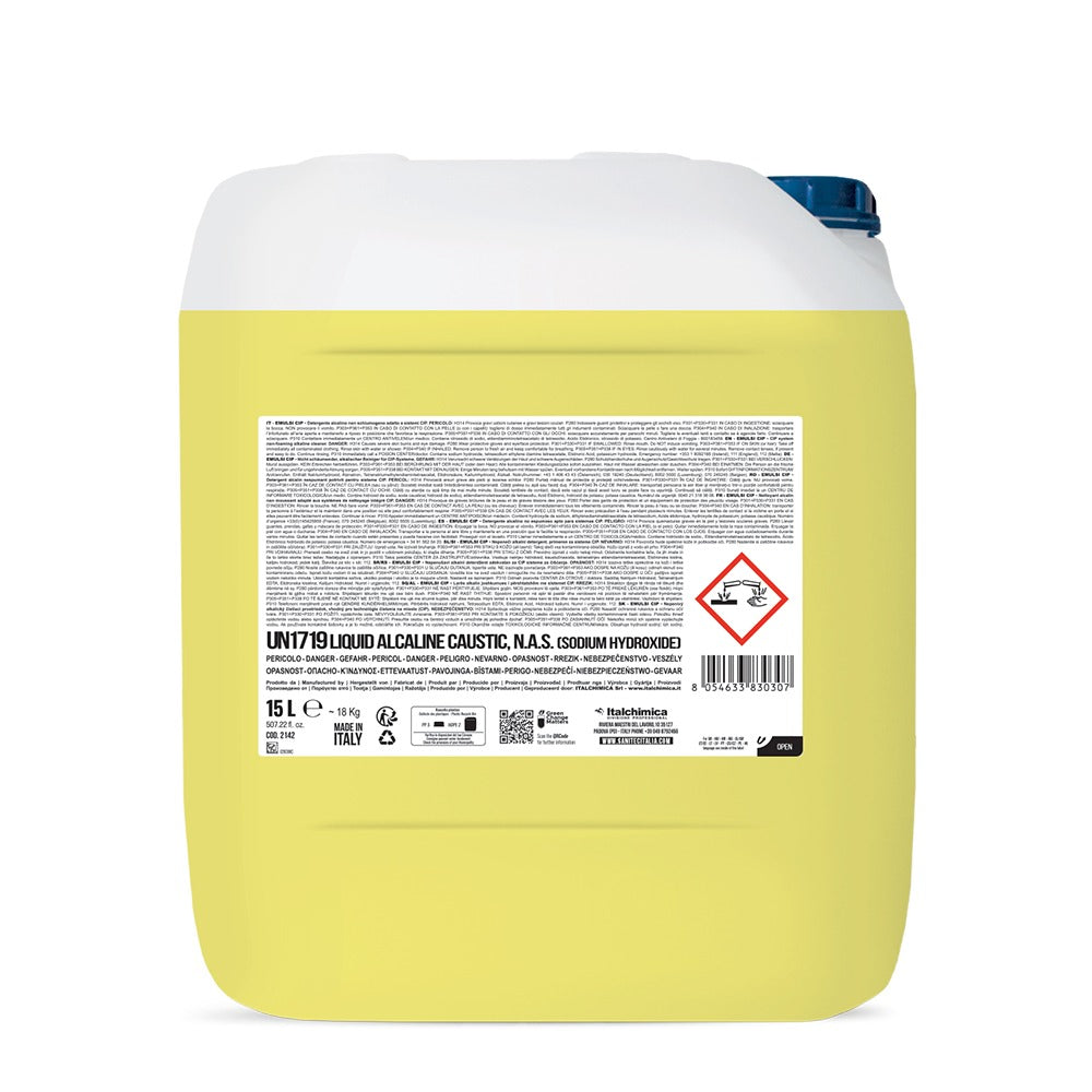 Detergent alcalin nonspumant pentru sisteme CIP, Sanitec Emulsi CIP, 15L