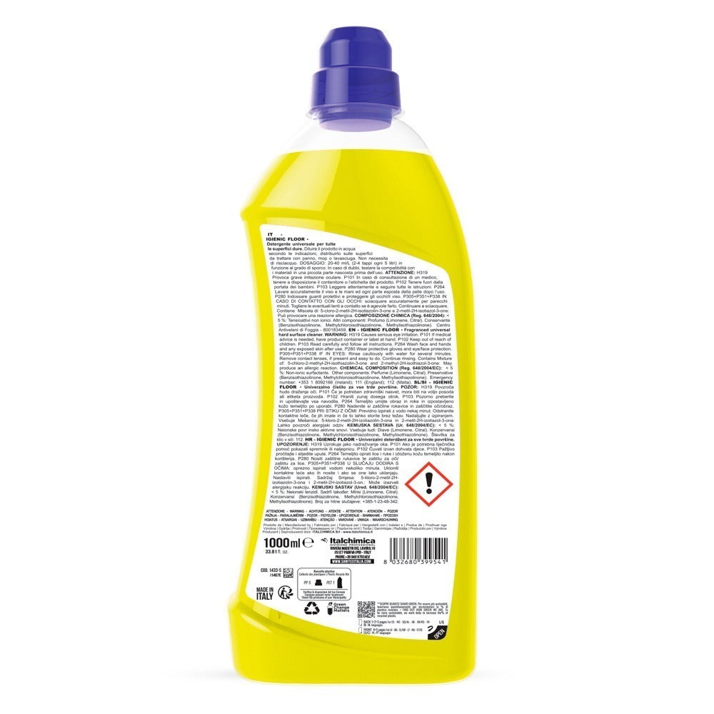 Detergent concentrat pardoseli, Sanitec Igienic Floor, citrice, 1L