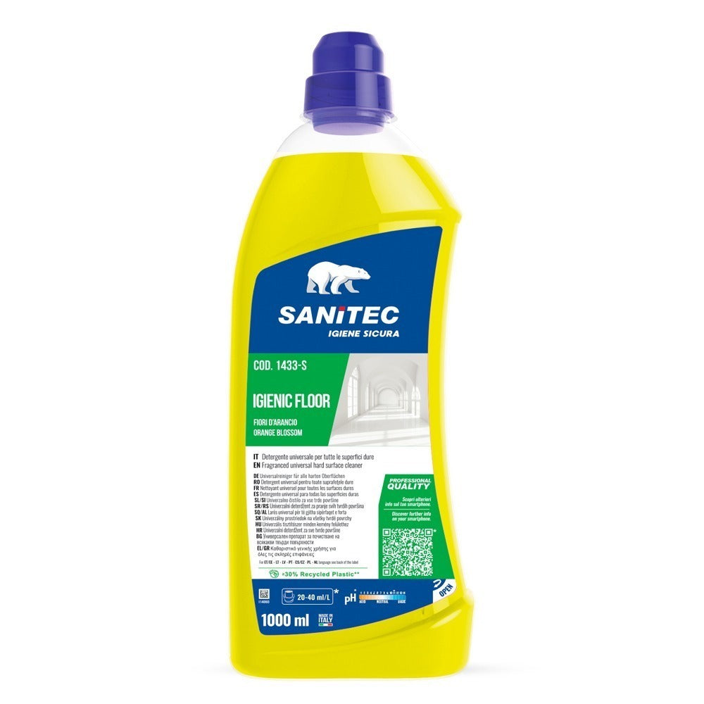 Detergent concentrat pardoseli, Sanitec Igienic Floor, citrice, 1L