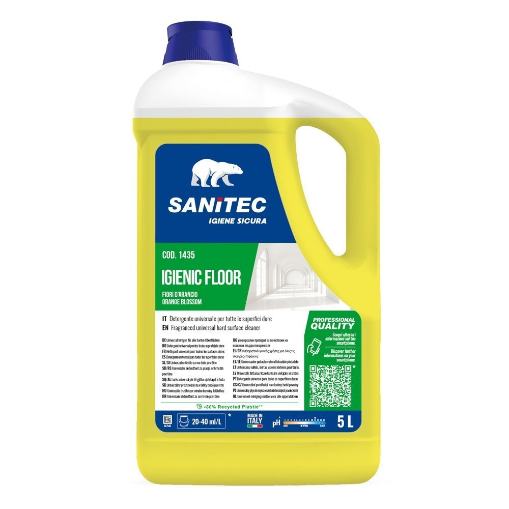 Detergent concentrat pardoseli, Sanitec Igienic Floor, citrice, 5L