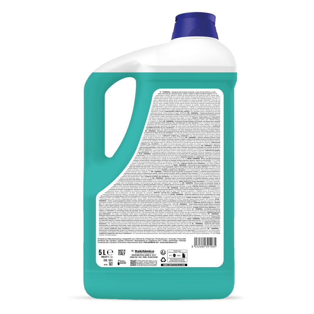 Detergent detartrant/anticalcar parfumat, pentru băi, Sanitec Igienikal Bagno, 5L