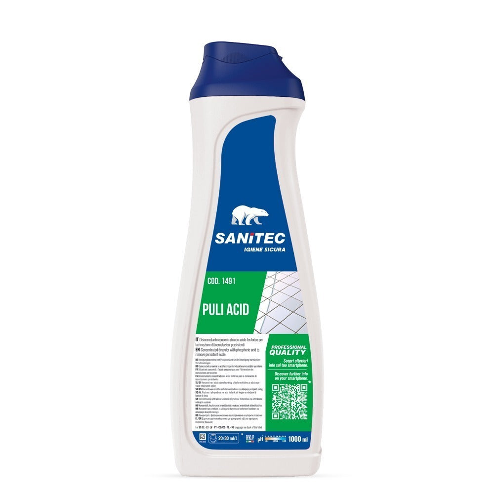 Detartrant/anticalcar cu acid fosforic, Sanitec Puli Acid, 1L
