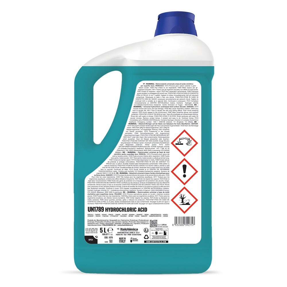 Detergent detartrant/anticalcar, Sanitec SW12 Ruderal, 5L
