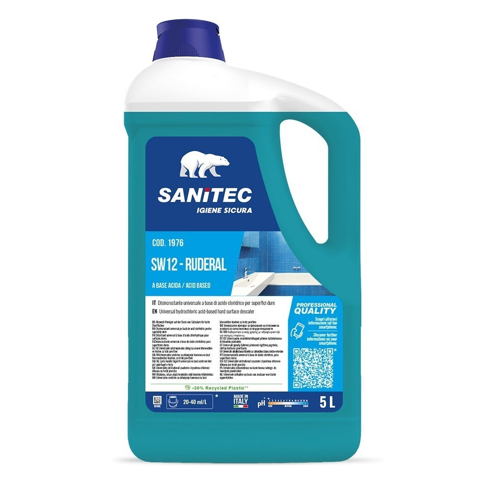 Detergent detartrant/anticalcar, Sanitec SW12 Ruderal, 5L