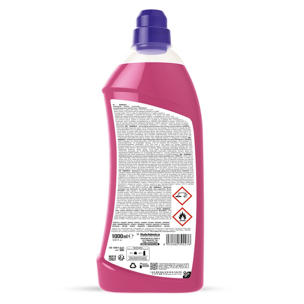 Detergent concentrat cu alcool, pentru suprafețe dure, Sanitec Sanialc, 1L