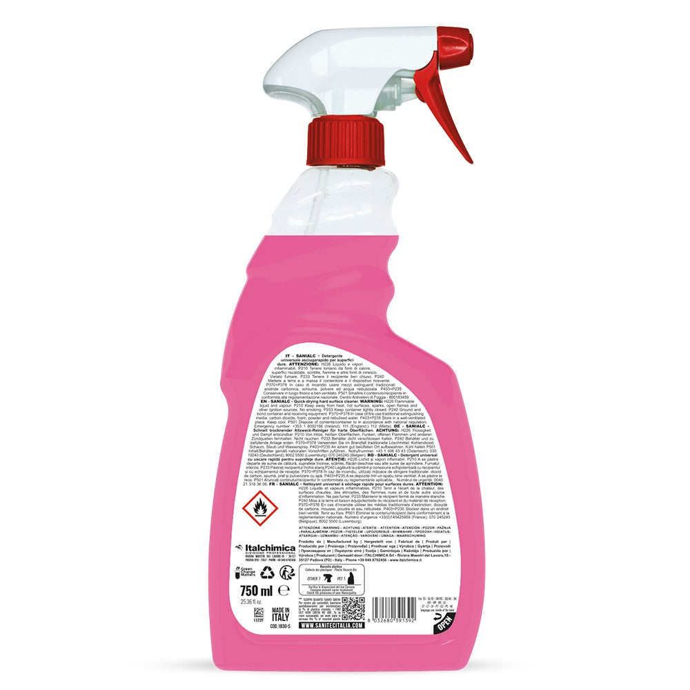 Soluție cu alcool pentru curățare suprafețe, Sanitec Sanialc, 750ml