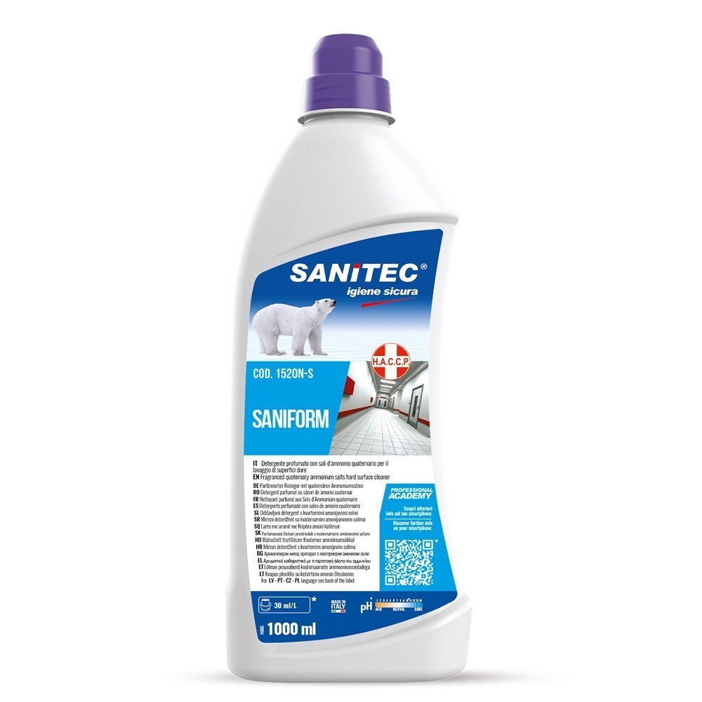 Detergent concentrat sterilizant pentru pardoseli, Sanitec Saniform, 1L