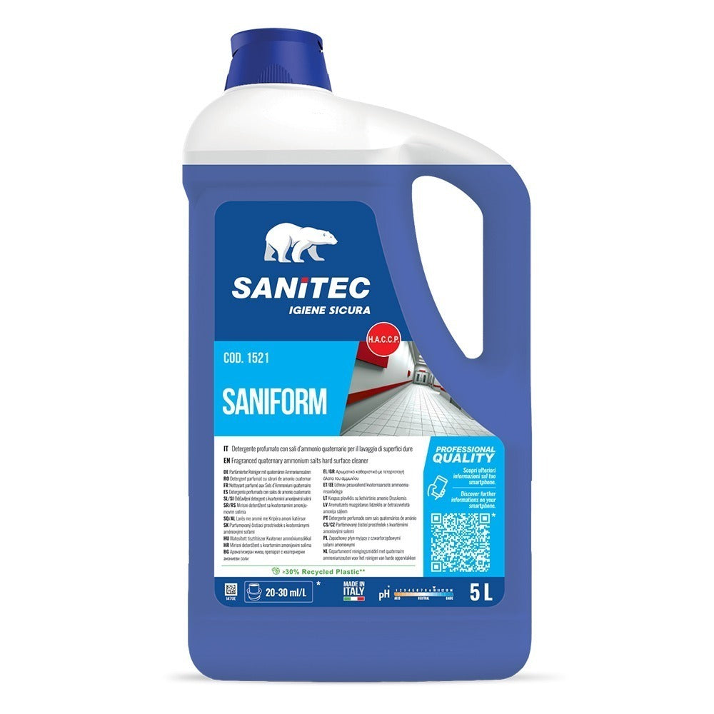 Detergent concentrat sterilizant pentru pardoseli, Sanitec Saniform, 5L
