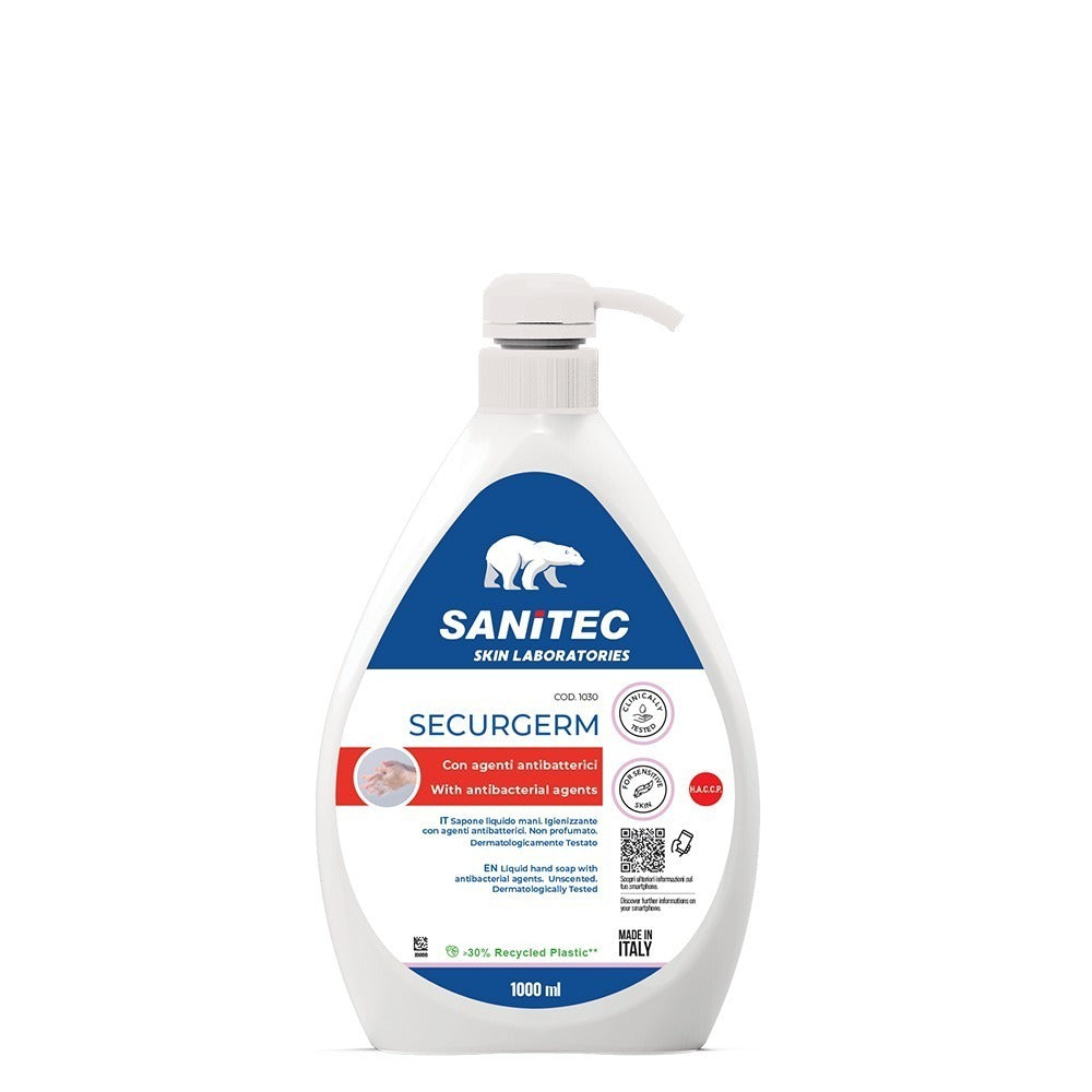 Săpun lichid igienizant, fără parfum, Sanitec Securgerm, 1L