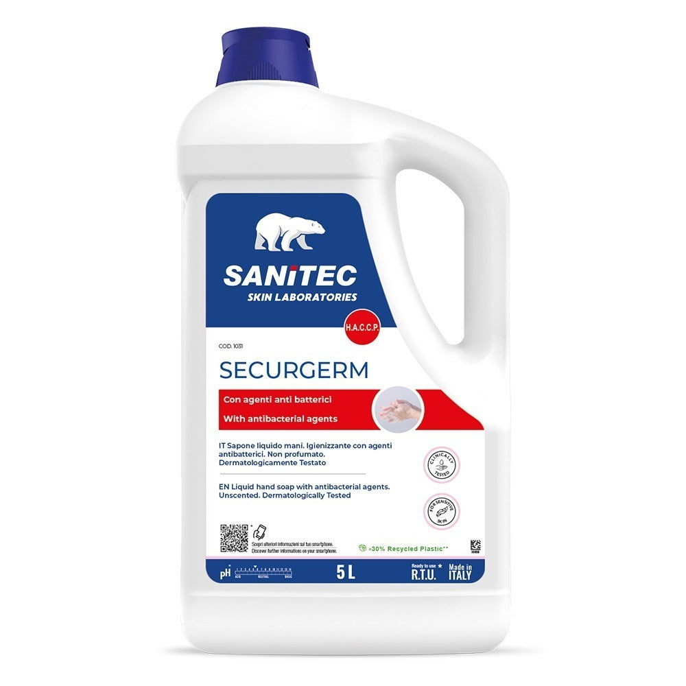 Săpun lichid igienizant, fără parfum, Sanitec Securgerm, 5L