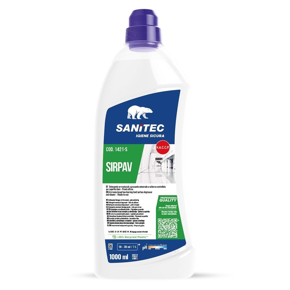 Detergent degresant concentrat pentru pardoseli, Sanitec Sirpav, 1L
