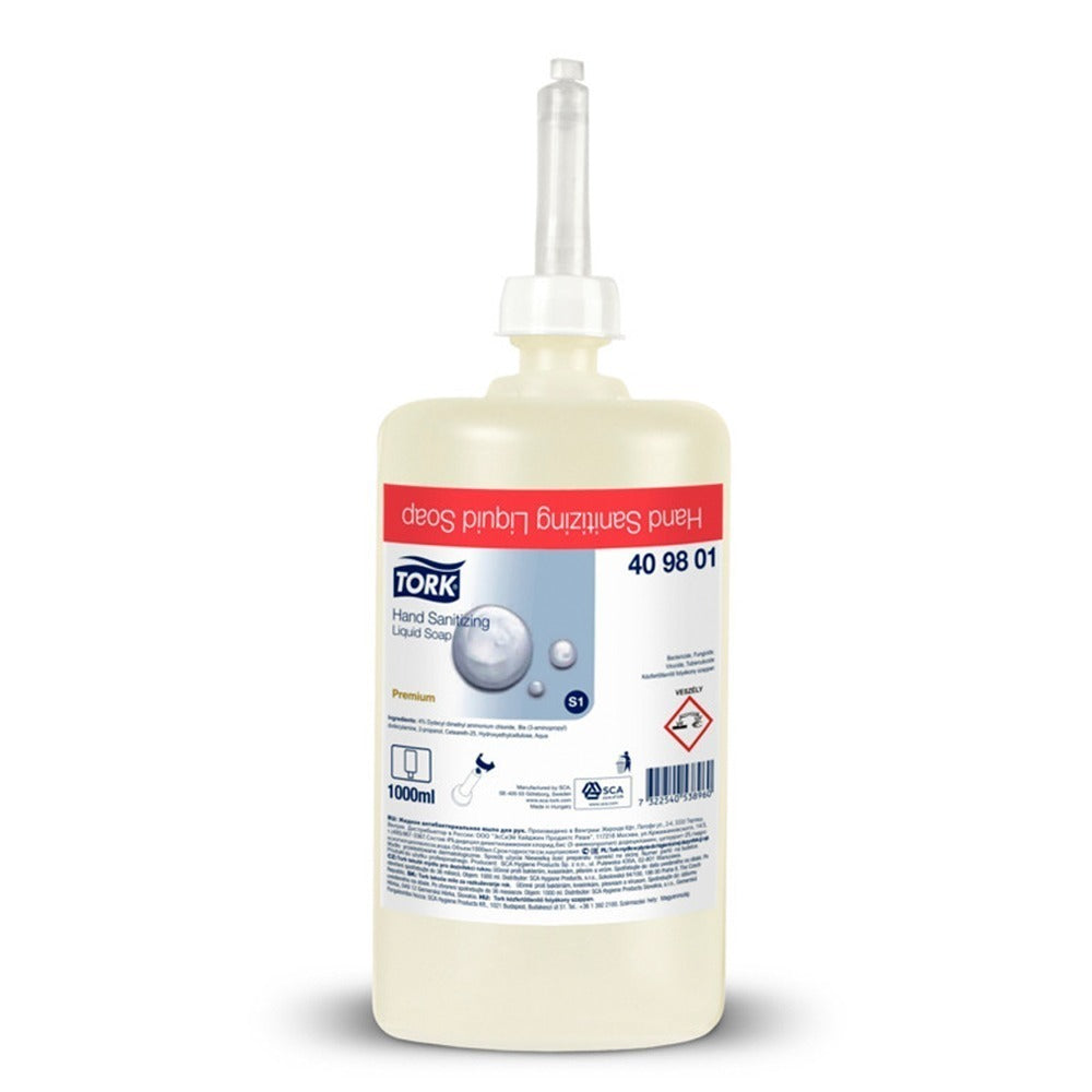 Dezinfectant lichid pentru mâini, cu aviz biocid MS, Tork, 1000ml, 409801
