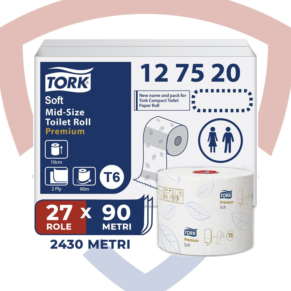 Tork Premium Soft T6, hârtie igienică, 2 straturi, 90m, 127520