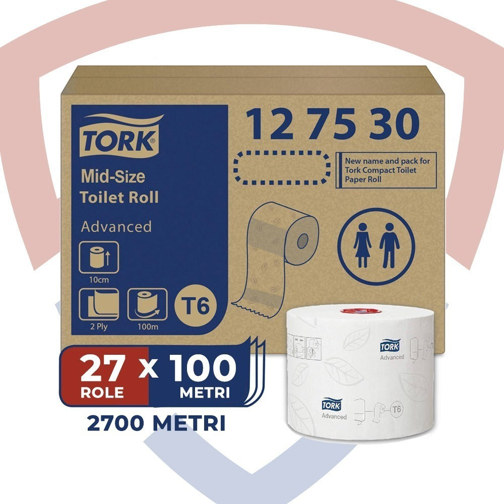 Tork Advanced Soft T6, hârtie igienică, 2 straturi, 100m, 127530