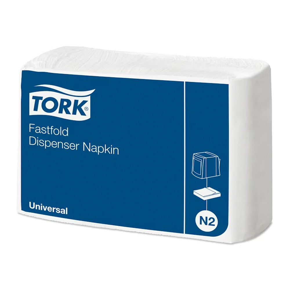 Șervețele de masă albe, Tork Fastfold Dispenser Napkin, 1 strat, 300 bucăți/set, 10933