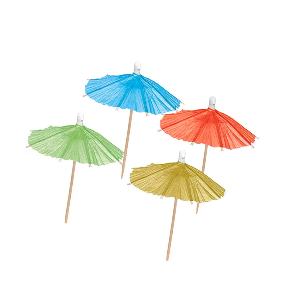 Umbreluțe decorative cocktail/înghețată, 10cm, 144 bucăți/set