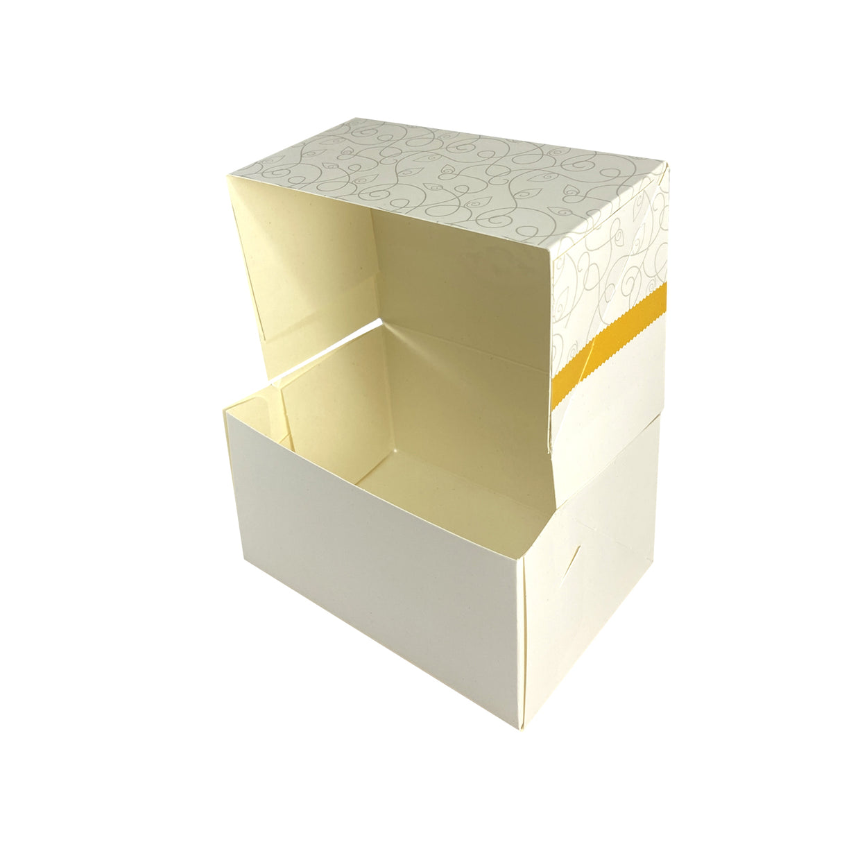 Cutie pentru prăjituri, Diamond, alb, 14x10x7,5 cm