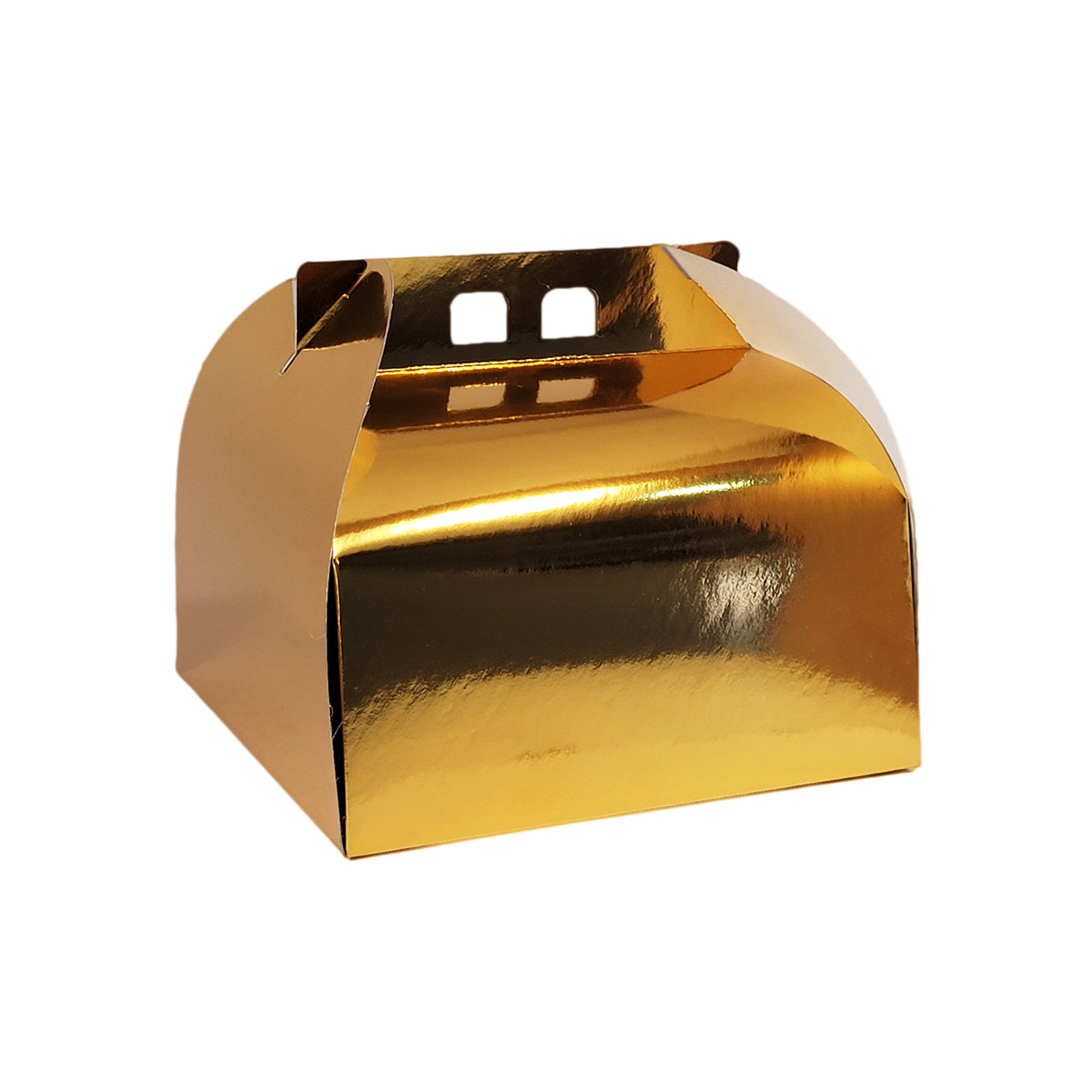 Cutie pentru tort, aurie, 25x25cm