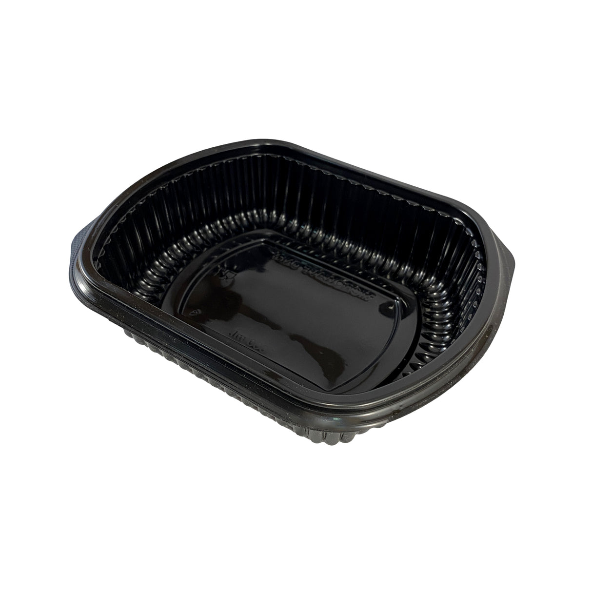 Caserolă, oval, PP negru, 1000 cc, (50buc/set)