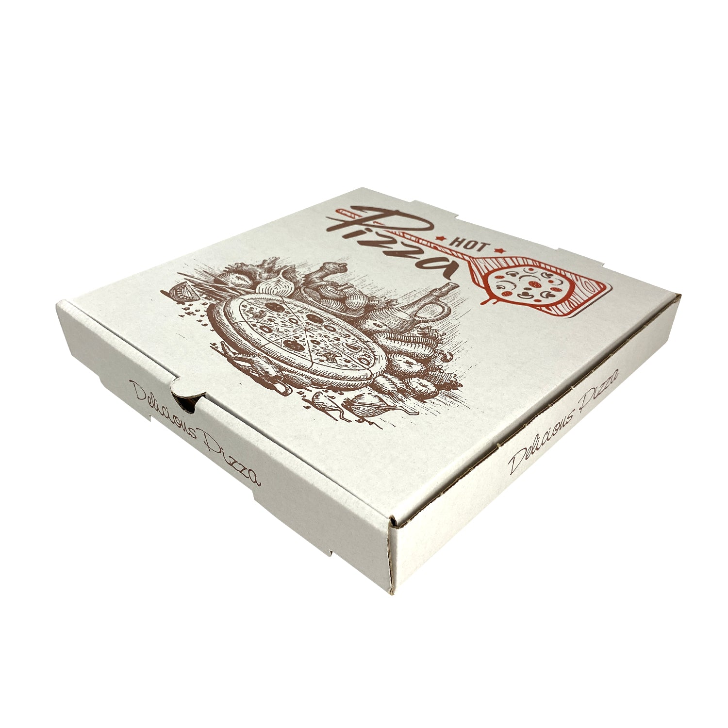 Cutie pentru pizza, alba 25x25 cm, (100 buc/set)